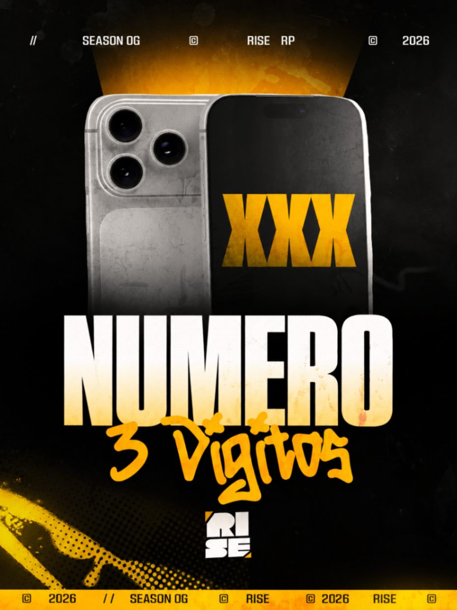 Número Personalizado - 03 Dígitos