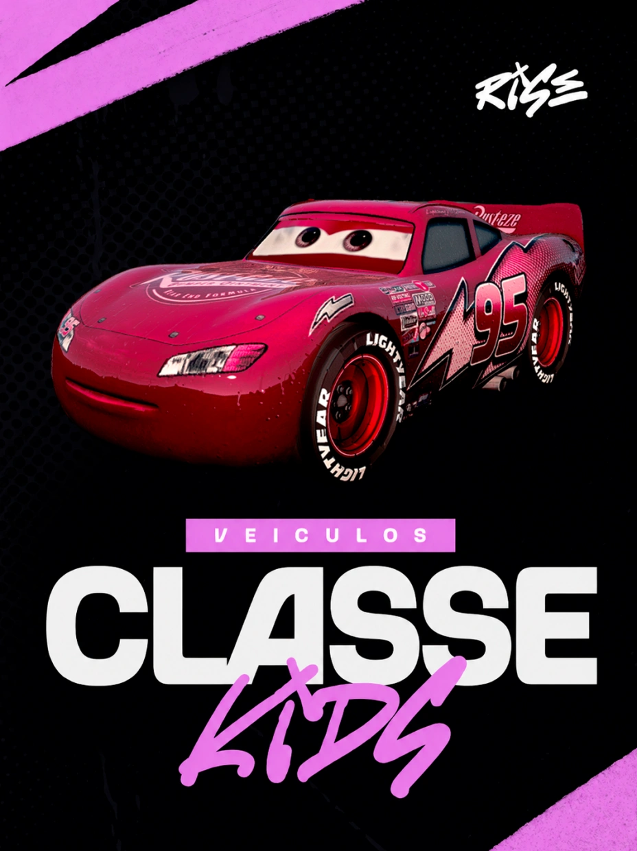 Relâmpago Mcqueen Rosa
